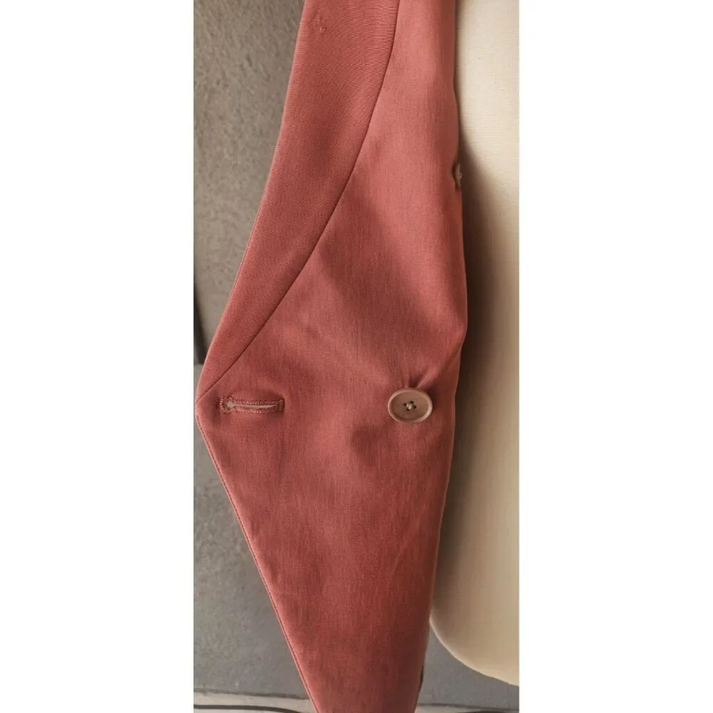 NWT Veronica Beard Amika Double Breasted Vest in Faded Rose Size 4 - Picture 5 of 8